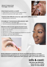 Carica l'immagine nel visualizzatore di Gallery, Masterclass di extension ciglia | eyelashes extension one to one