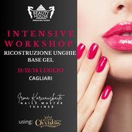 Intensive workshop | Gel Nail Extension - lezioni di ricostruzione unghie con gel |  Irma Karciauskaite using product Christin